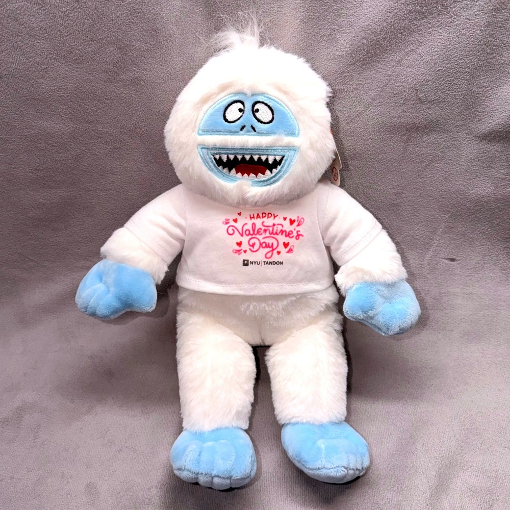Teddy Mountain Bumble Snowman‎ Plush Toy Happy Valentines Day NYU Tandon